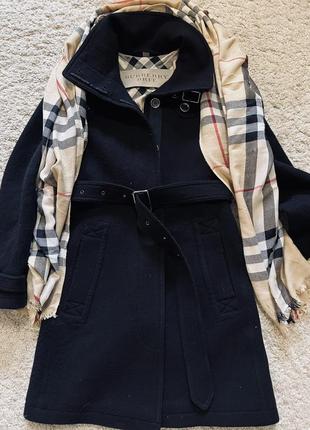 Пальто шерстяное Vintage-Check burberry brit оригинал бренд шерсть кашемир размер s,xs указан 36