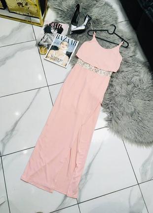 Макси платье с разрезом miss selfridge