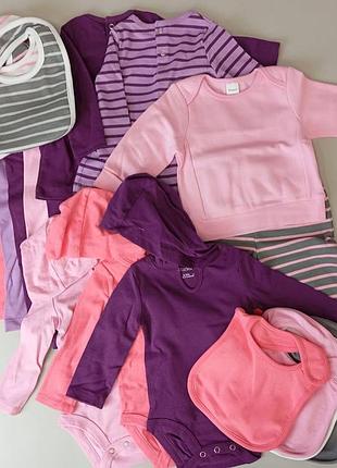 Нове дитячий комплект одягу hanes 6-12 нове + іграшка у подарунок
