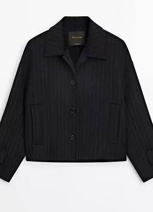 Пиджак massimo dutti полосатый 3