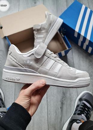 Оловевая обувь adidas forum low gray 3