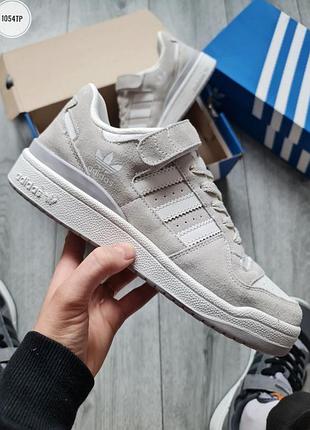 Оловевая обувь adidas forum low gray 4