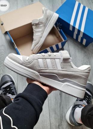 Оловевая обувь adidas forum low gray 7