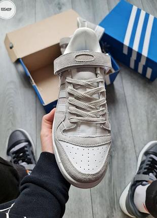 Оловевая обувь adidas forum low gray 8