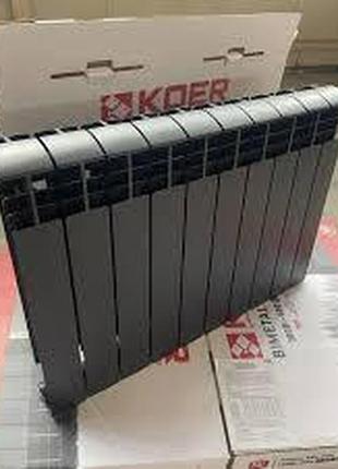 Биметаллический радиатор koer 500\100 ultra black