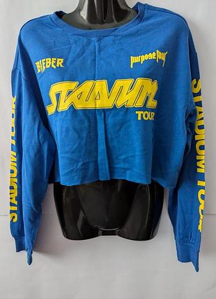 Женский свитшот оверсайз h&m,кроп,топ,толстовка,кофта,кофточка,бобка,худи,батник,трехнитка,петля