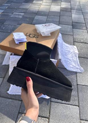 Угги угги угги ugg classic mini dipper boot black7 фото