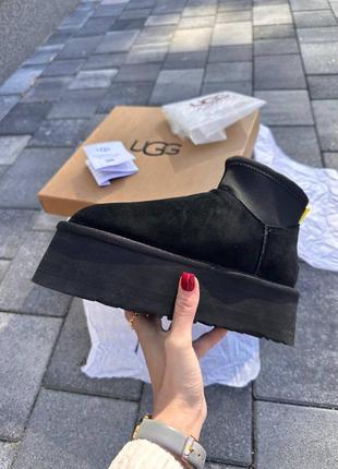 Угги угги угги ugg classic mini dipper boot black8 фото