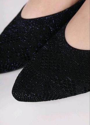 Балетки текстильные женские черные, туфли, мокасины. дышащие, комфортные, легкие. новые.2 фото