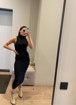 Розкішна ефектна трикотажна сукня zara 😍