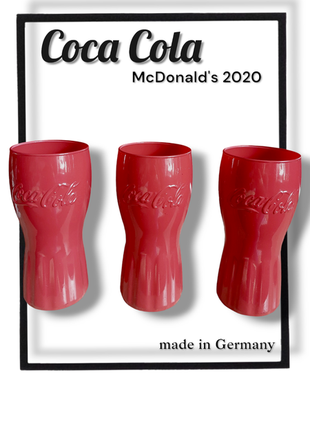 Колекційний стакан coca cola mcdonalds 2020. німеччина. серія "червона гниль". номерний.