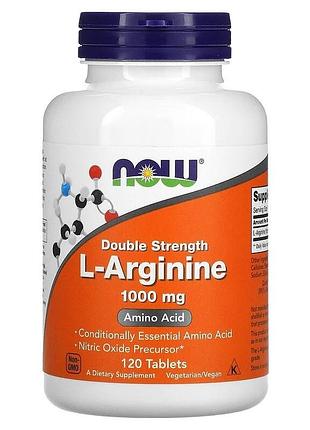 L-аргінін now foods l-arginine 1000 мг 120 таблеток
