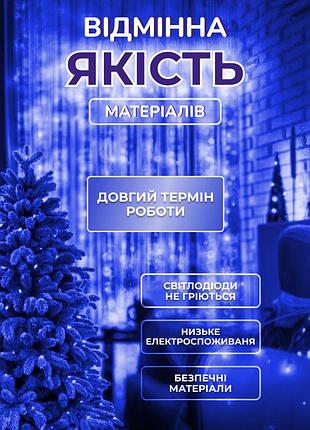 Гірлянда-нитка роса хвойна лапа 400 led 30 метрів