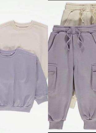 Костюм джордж на флісі для дівчинки, комплект george на флісі для дівчаток