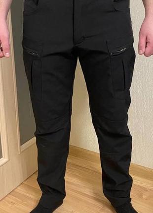 Брюки софтшелл теплые черные