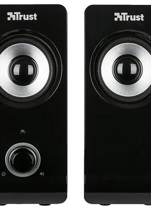 Компьютерные колонки trust remo 2.0 17595 черный