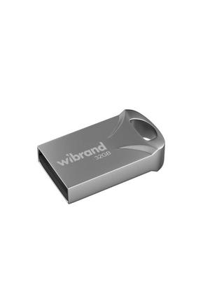 Флеш-накопитель моноблок flash wibrand usb 2.0 hawk 32gb wi2.0/ha32m1s silver