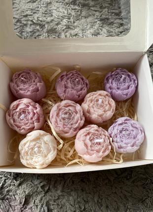 Набір соєвих свічок квіти