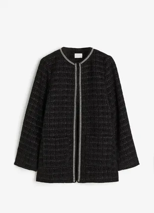 Жакет жіночій чорний зі стазами h&m