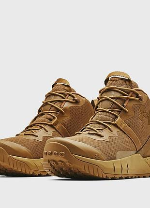 Топовые мужские спортивные тактические ботинки under armor micro g valsetz mid