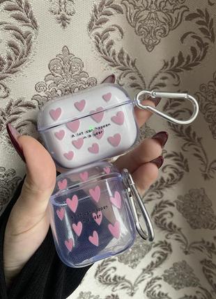 Чохол для airpods сердечки