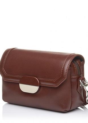 Сумка женская из натуральной кожи коричневая bags4life 320