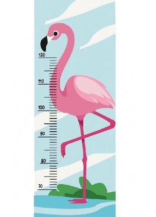 Картина по номерах ростомір  фламінго 15123-ac 30х80 см 3 пензл.+12 акрил.фарб  2 рівень склад.