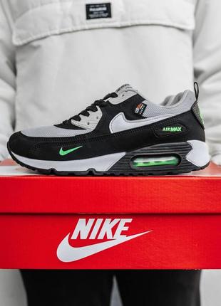 Чоловічі демісезонні кросівки в стилі nike air max 90 cordura grey black найк еір макс кордура сірі чорні 40-44 ( ntr304 )3 фото