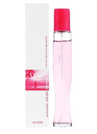 Туалетна вода для неї " summer white .hawaii " avon 50 ml.