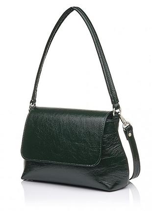 Сумка жіноча шкіряна темно-зелена vito torelli 1047 4902