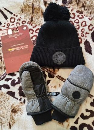 Зимова шапка+ рукавиці canada weather