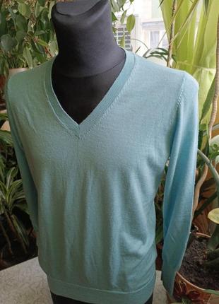 Джемпер мужской uniqlo р.48 100%wool