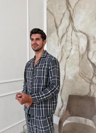 Чоловіча фланева піжама