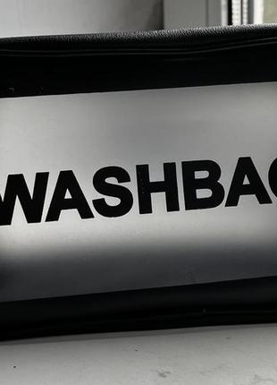 Чорна прозора матова косметичка washbag