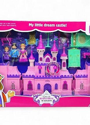 Замок з ляльками-персонажами та меблями (музика, світло)