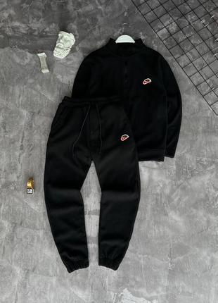 Чоловічий чорний костюм з полару nike