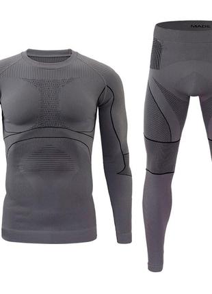 Термобелье мужское a202 gray l |швидка доставка|