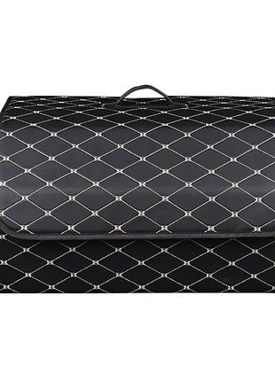 Автомобильный органайзер xy0-52 black-gold компактный вместительный два отдела для хранения на магнитах с