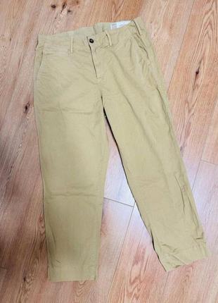 Брюки штани жіночі бежеві regular slim gap, розмір l - xl.
