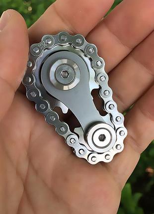 Металевий спіннер oasis. іграшка від стресу. спіннер у вигляді ланцюга |швидка доставка|