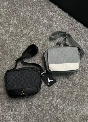 Стильна сумочка jordan metal logo у двох кольорах