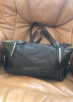 Большая кожаная сумка мешок italy 🇮🇹