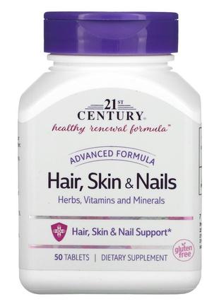 Волосы кожа ногти 21st century hair skin nails травы витамины минералы для вашего здоровья 50 таблет
