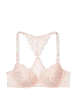 Бюстгальтер victoria's secret без пуш-ап sexy tee lightly lined demi bra purest pink