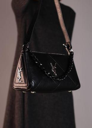 Yves saint laurent black/женская сумка/женская сумка/женская сумочка/ysl5 фото