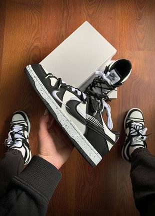 Кроссовки женские nike sb dunk low pro Mag & white