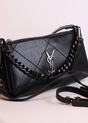 Yves saint laurent black/женская сумка/женская сумка/женская сумочка/ysl3 фото