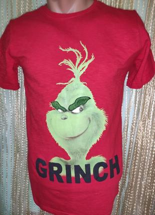 Стильная фирменная футболка футболка grinch.10-14 лет.унисекс