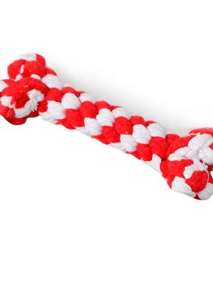 Іграшка taotaopets 032226 в'язана кістка для котів собак red |швидка доставка|