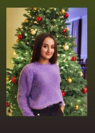 Светер травка в лавандовом цвете